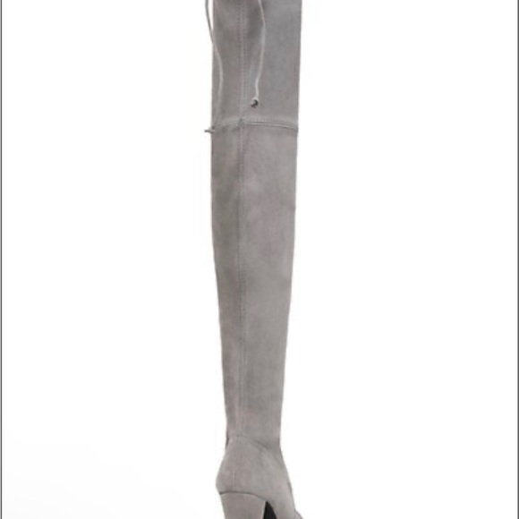 Stuart Weitzman Gray Highland Thigh High Boots 10m - Picture 4 of 7